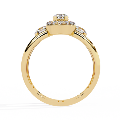 Harmony Pear Lab Grown Diamond Ring