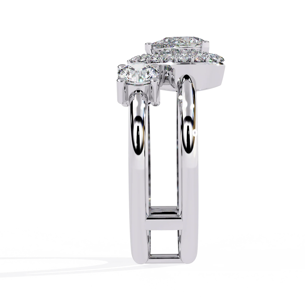 Harmony Pear Lab Grown Diamond Ring - Ophiratbf