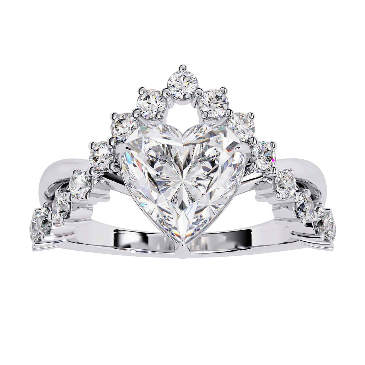 Royal Heart Lab Grown Diamond Ring - Ophiratbf