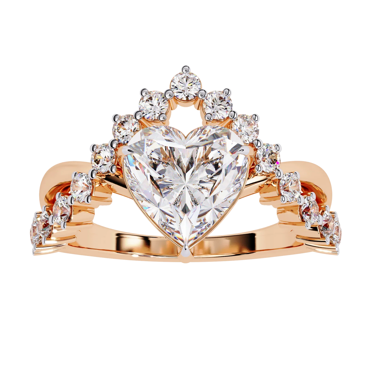 Royal Heart Lab Grown Diamond Ring - Ophiratbf