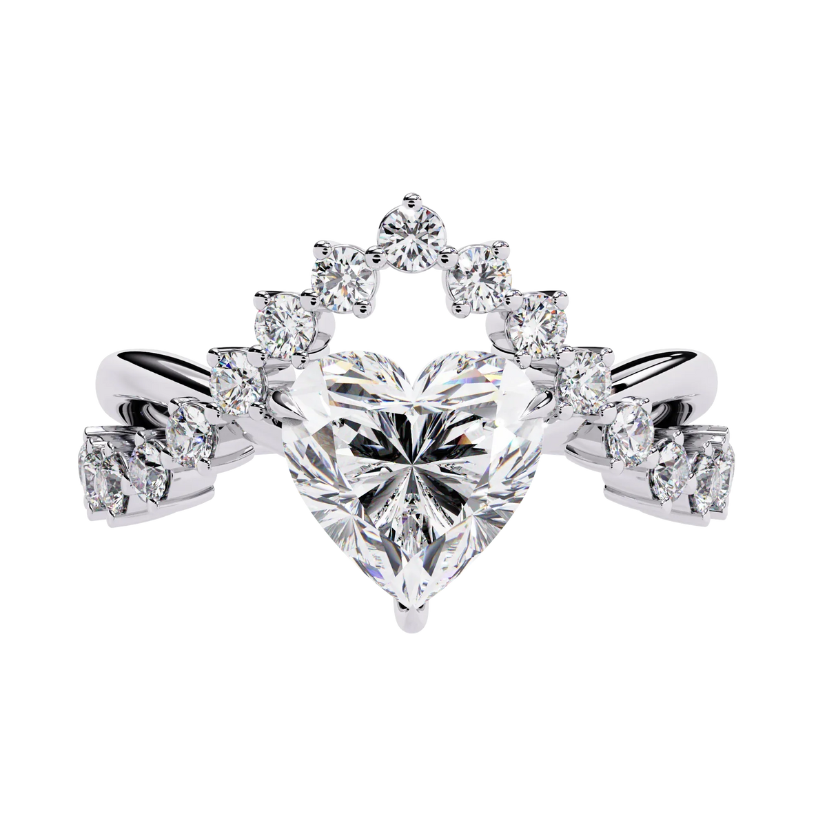 Royal Heart Lab Grown Diamond Ring - Ophiratbf