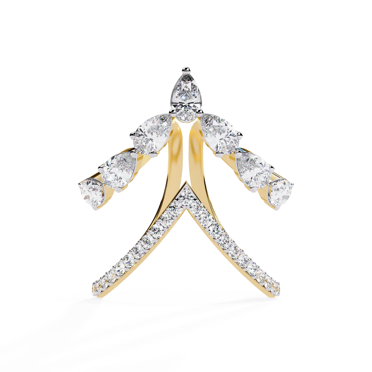 Elysian Pear Lab Grown Diamond Ring - Ophiratbf