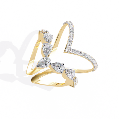 Elysian Pear Lab Grown Diamond Ring