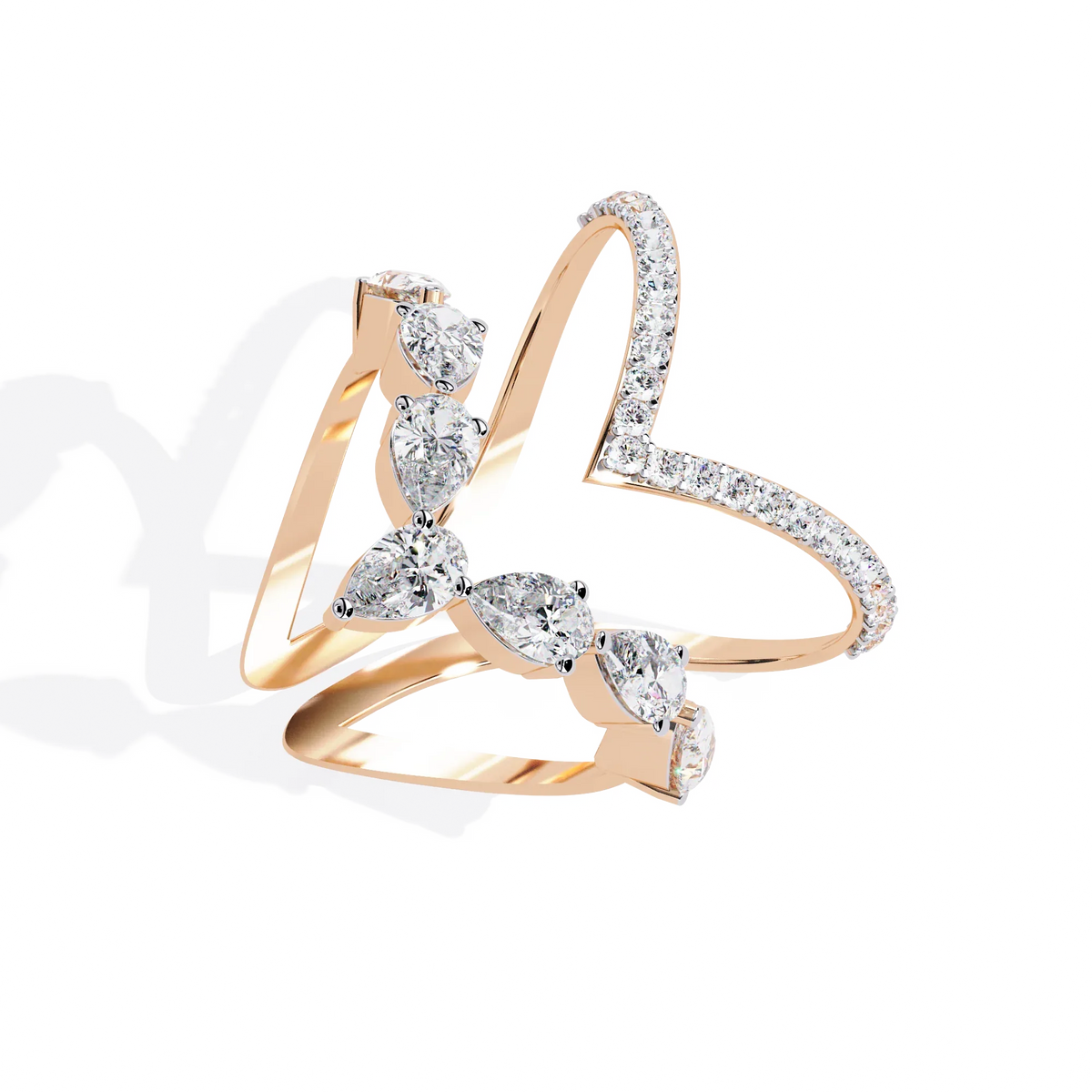 Elysian Pear Lab Grown Diamond Ring - Ophiratbf