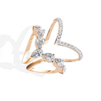 Elysian Pear Lab Grown Diamond Ring - Ophiratbf