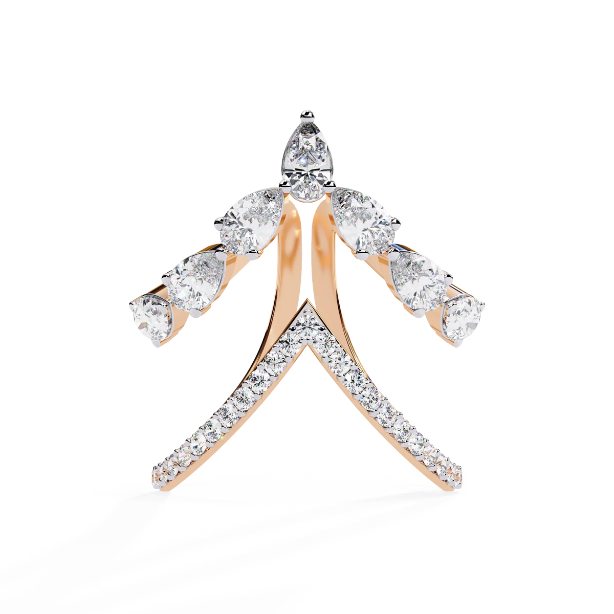 Elysian Pear Lab Grown Diamond Ring - Ophiratbf