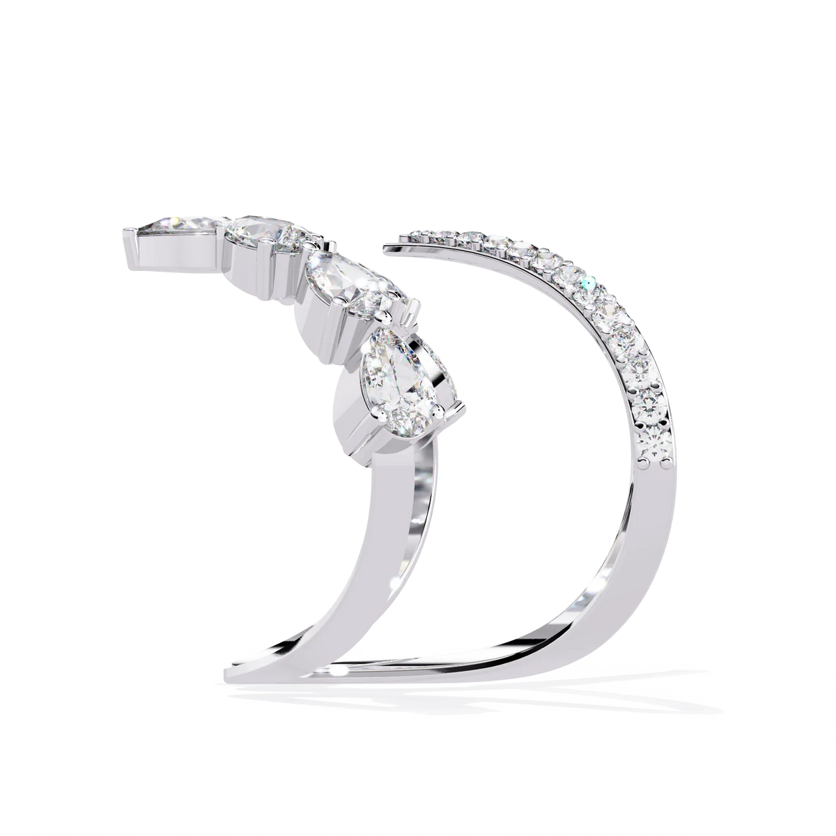 Elysian Pear Lab Grown Diamond Ring - Ophiratbf