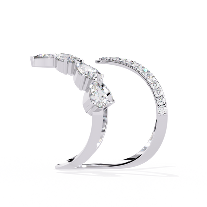 Elysian Pear Lab Grown Diamond Ring