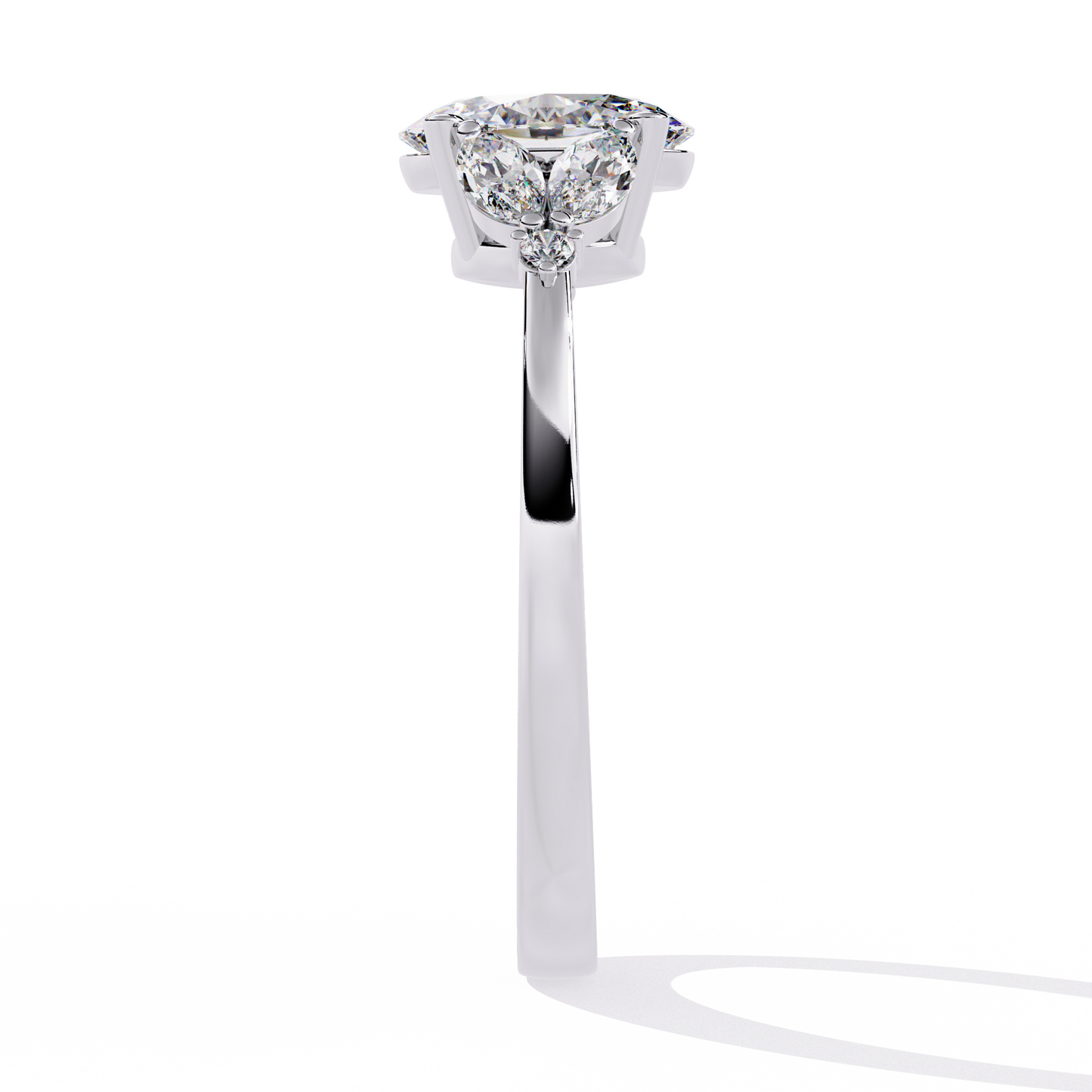 eternal elegance oval lab grown diamond ring