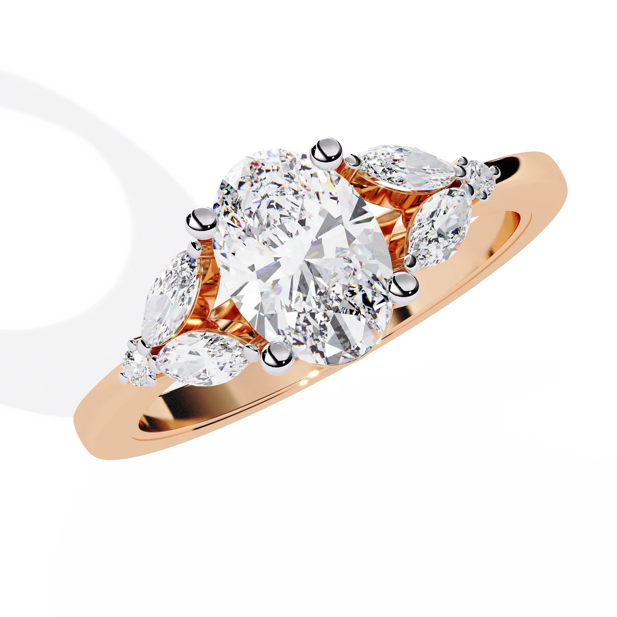 Eternal Elegance Oval Lab Grown Diamond Ring - Ophiratbf