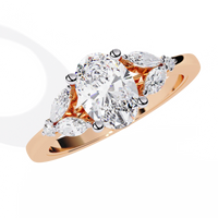 Eternal Elegance Oval Lab Grown Diamond Ring - Ophiratbf