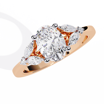 Eternal Elegance Oval Lab Grown Diamond Ring