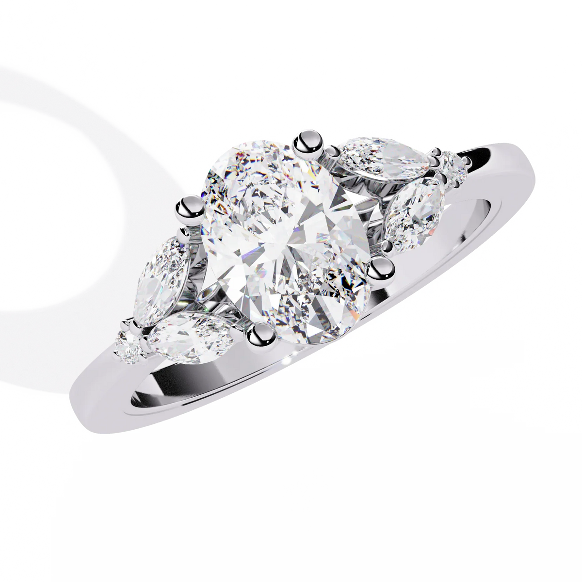 Eternal Elegance Oval Lab Grown Diamond Ring - Ophiratbf