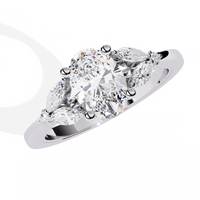 Eternal Elegance Oval Lab Grown Diamond Ring - Ophiratbf