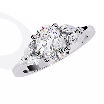 Eternal Elegance Oval Lab Grown Diamond Ring