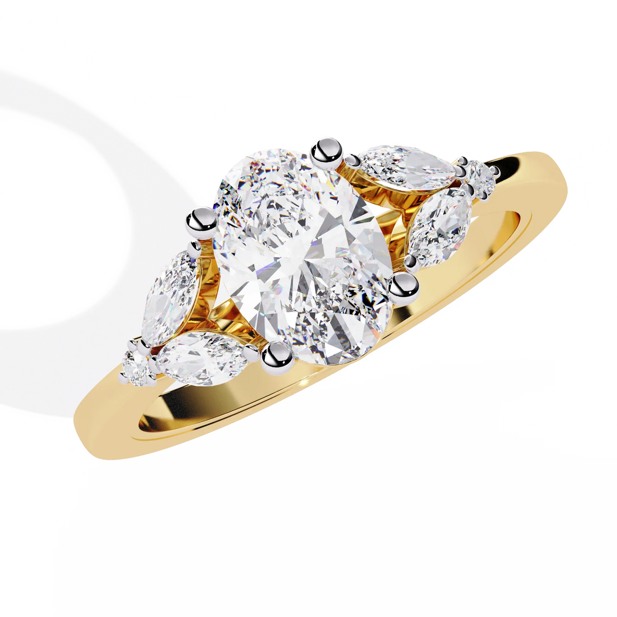 Eternal Elegance Oval Lab Grown Diamond Ring - Ophiratbf