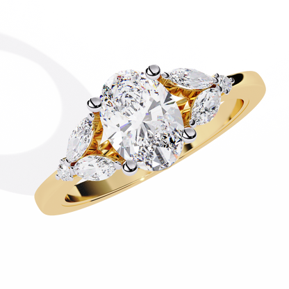 Eternal Elegance Oval Lab Grown Diamond Ring