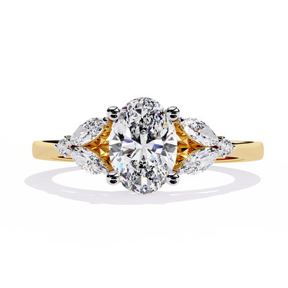 Eternal Elegance Oval Lab Grown Diamond Ring
