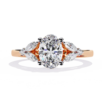 Eternal Elegance Oval Lab Grown Diamond Ring - Ophiratbf