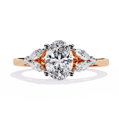 Eternal Elegance Oval Lab Grown Diamond Ring