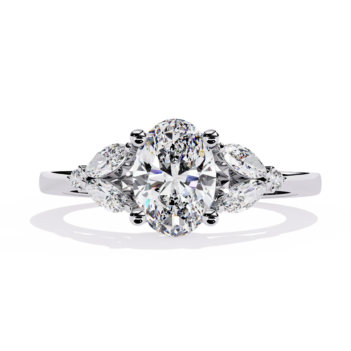 Eternal Elegance Oval Lab Grown Diamond Ring - Ophiratbf