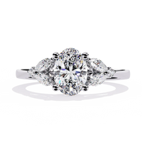 Eternal Elegance Oval Lab Grown Diamond Ring - Ophiratbf
