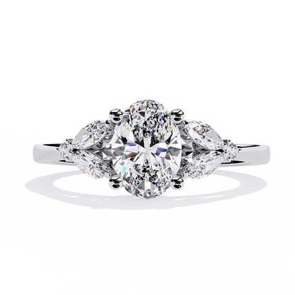 Eternal Elegance Oval Lab Grown Diamond Ring
