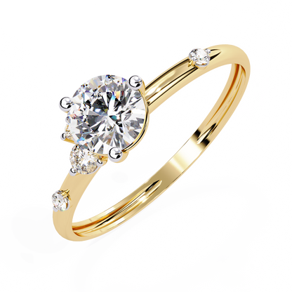 Radiance Round Lab Grown Diamond Ring