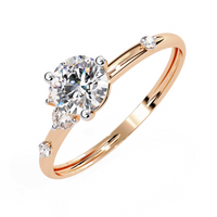 Radiance Round Lab Grown Diamond Ring - Ophiratbf