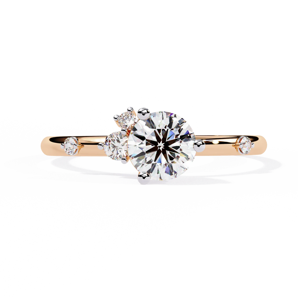 Radiance Round Lab Grown Diamond Ring - Ophiratbf