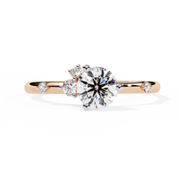 Radiance Round Lab Grown Diamond Ring - Ophiratbf