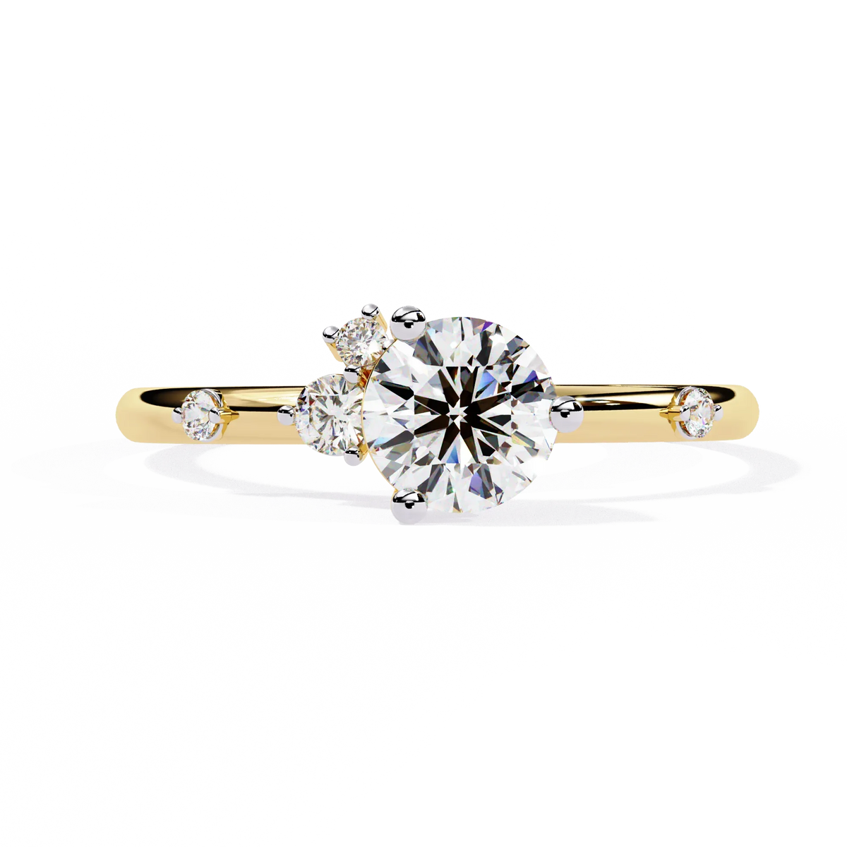 Radiance Round Lab Grown Diamond Ring - Ophiratbf