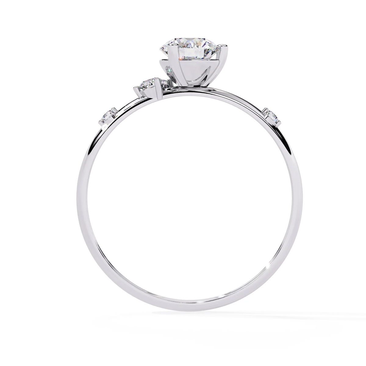 Radiance Round Lab Grown Diamond Ring - Ophiratbf