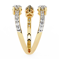 Serpentina Pear Lab Grown Diamond Ring - Ophiratbf