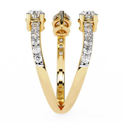 Serpentina Pear Lab Grown Diamond Ring
