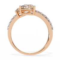 Serpentina Pear Lab Grown Diamond Ring - Ophiratbf