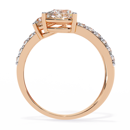 Serpentina Pear Lab Grown Diamond Ring