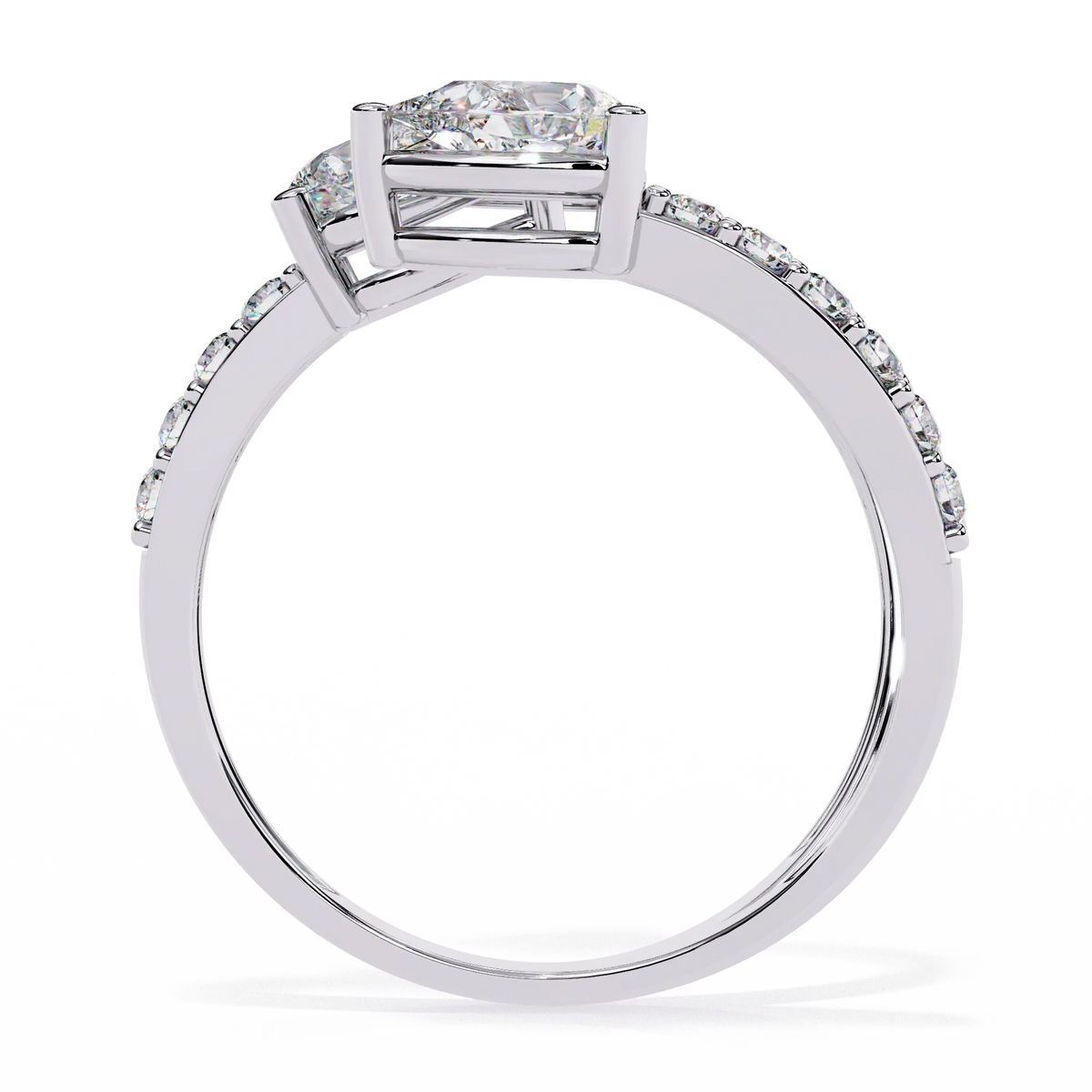 Serpentina Pear Lab Grown Diamond Ring - Ophiratbf