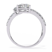 Serpentina Pear Lab Grown Diamond Ring - Ophiratbf
