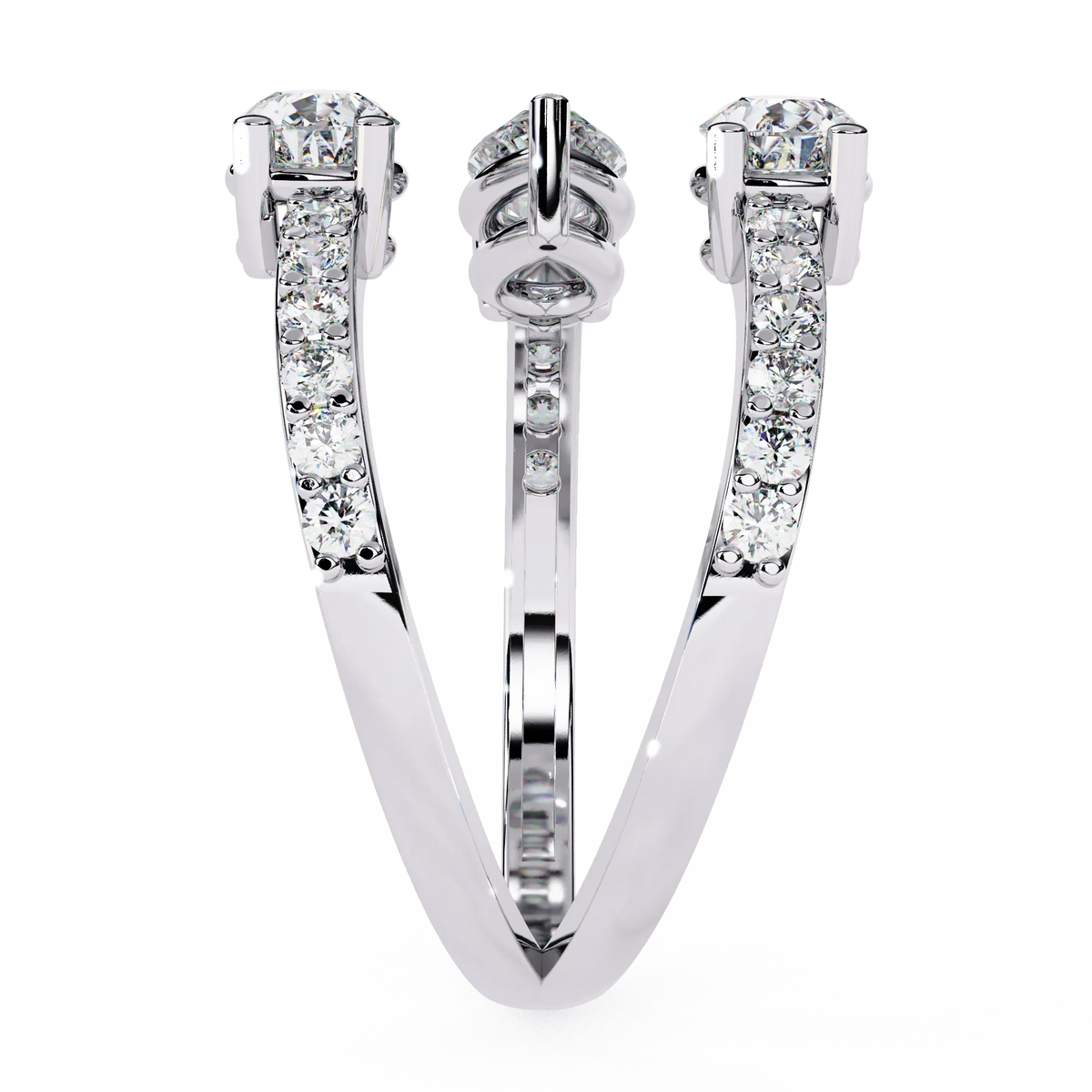 Serpentina Pear Lab Grown Diamond Ring - Ophiratbf