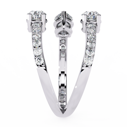 Serpentina Pear Lab Grown Diamond Ring