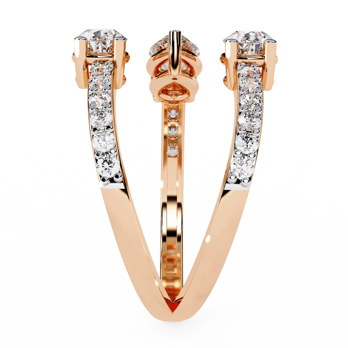 Serpentina Pear Lab Grown Diamond Ring - Ophiratbf