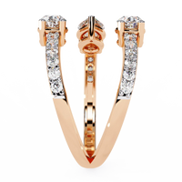 Serpentina Pear Lab Grown Diamond Ring - Ophiratbf