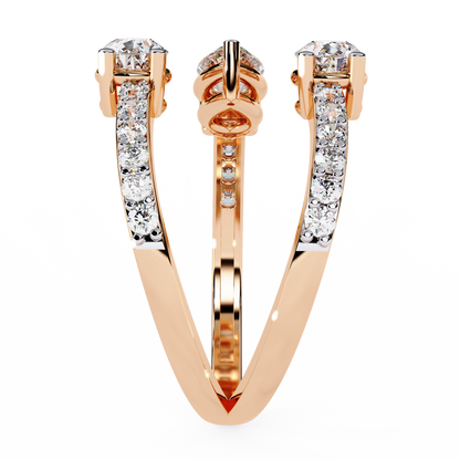 Serpentina Pear Lab Grown Diamond Ring
