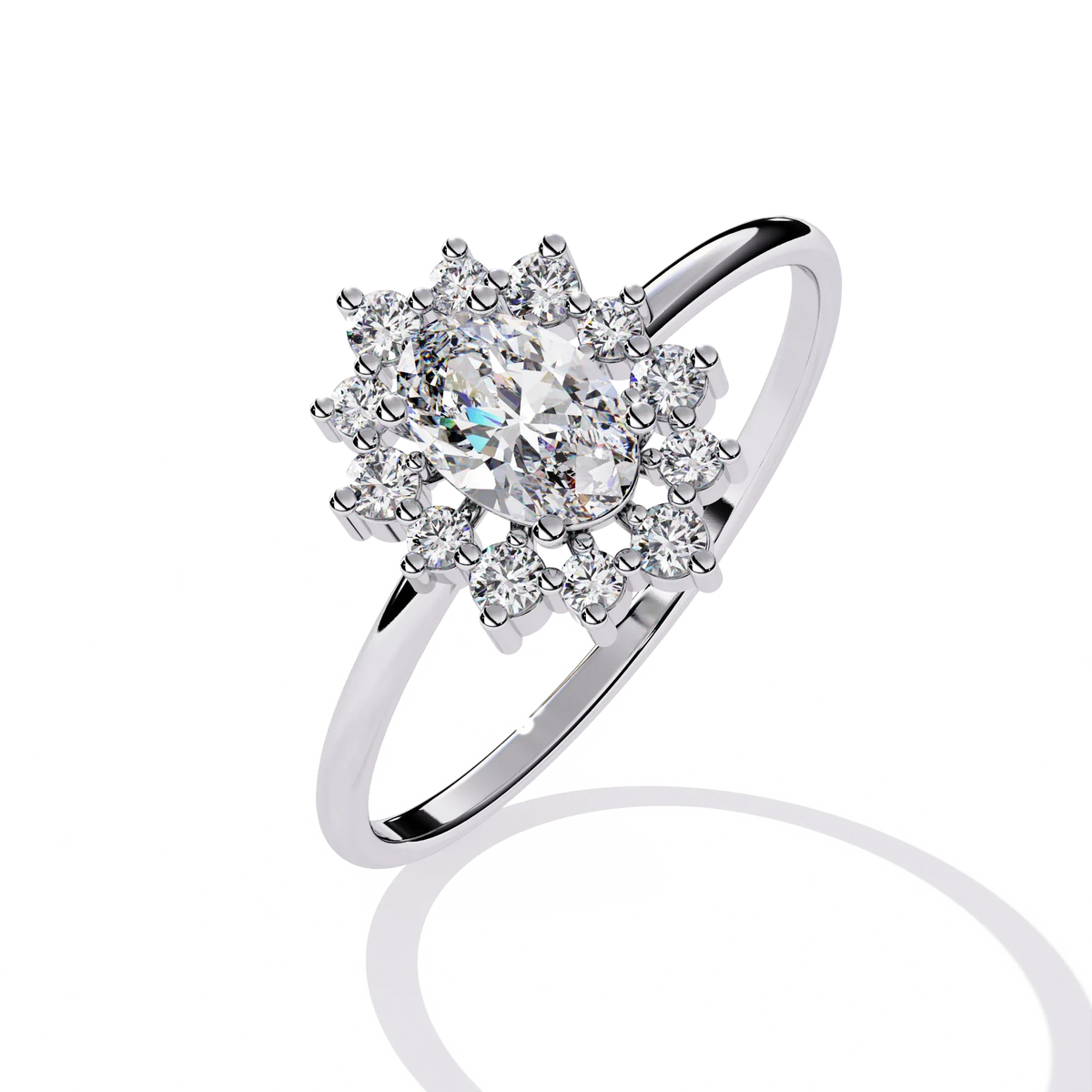 Regal Bloom Lab Grown Diamond Ring - Ophiratbf