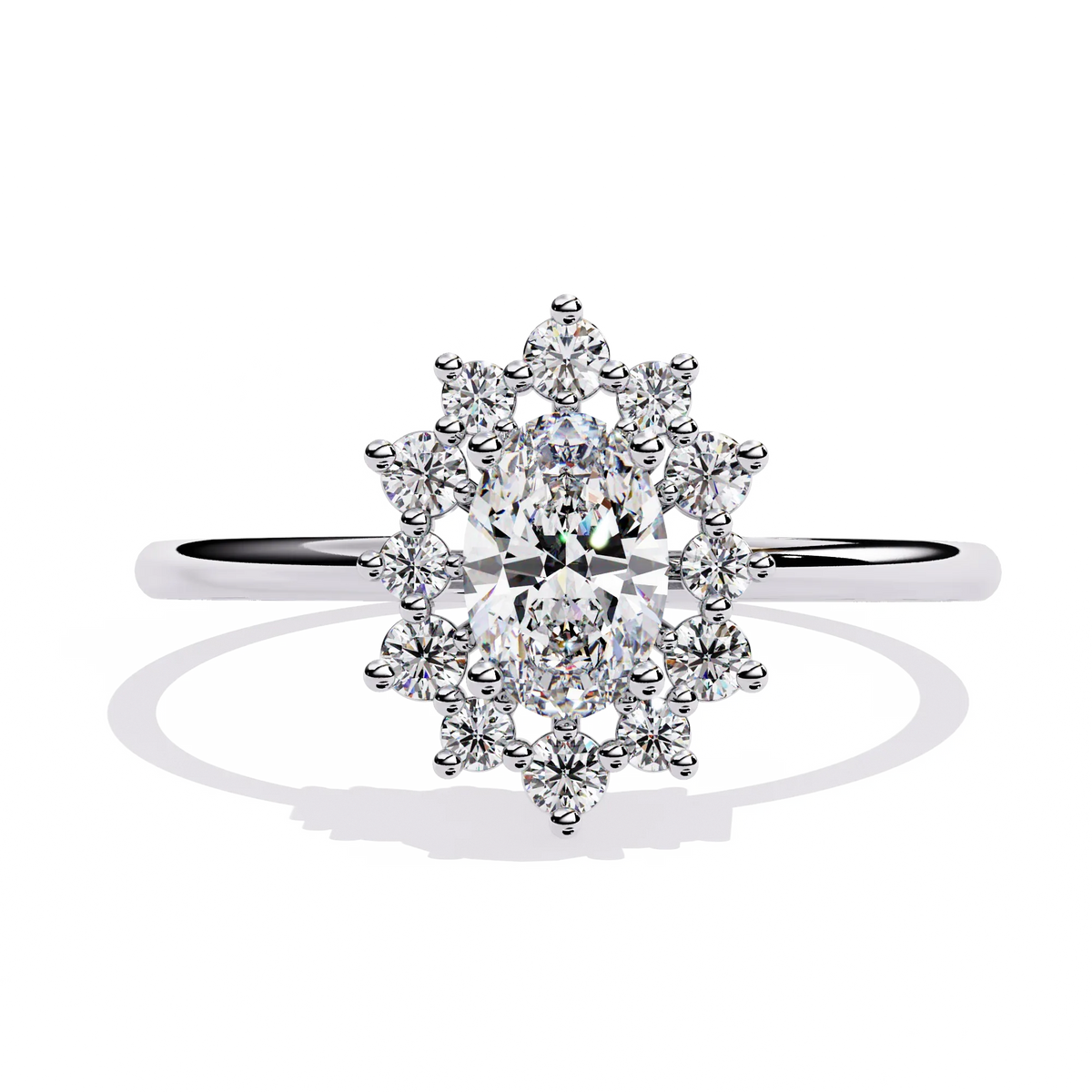 Regal Bloom Lab Grown Diamond Ring - Ophiratbf