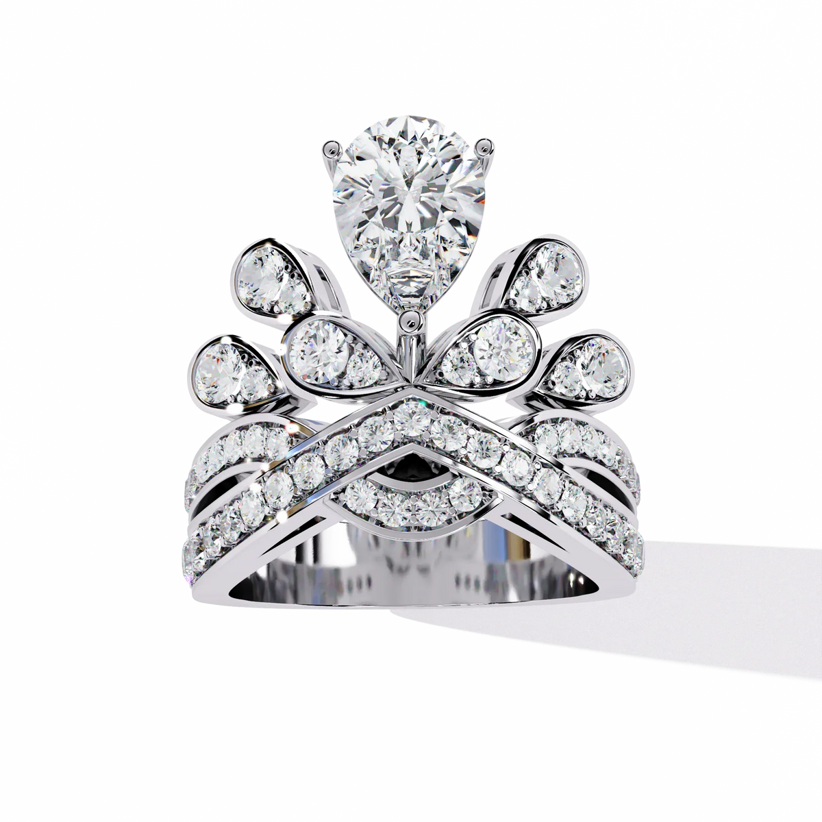 Royal Tiara Lab Grown Diamond Ring - Ophiratbf