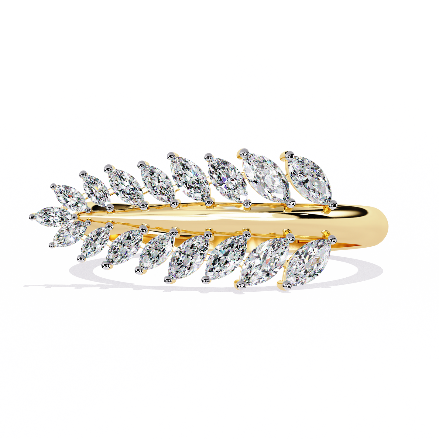 vine whisper lab grown diamond ring