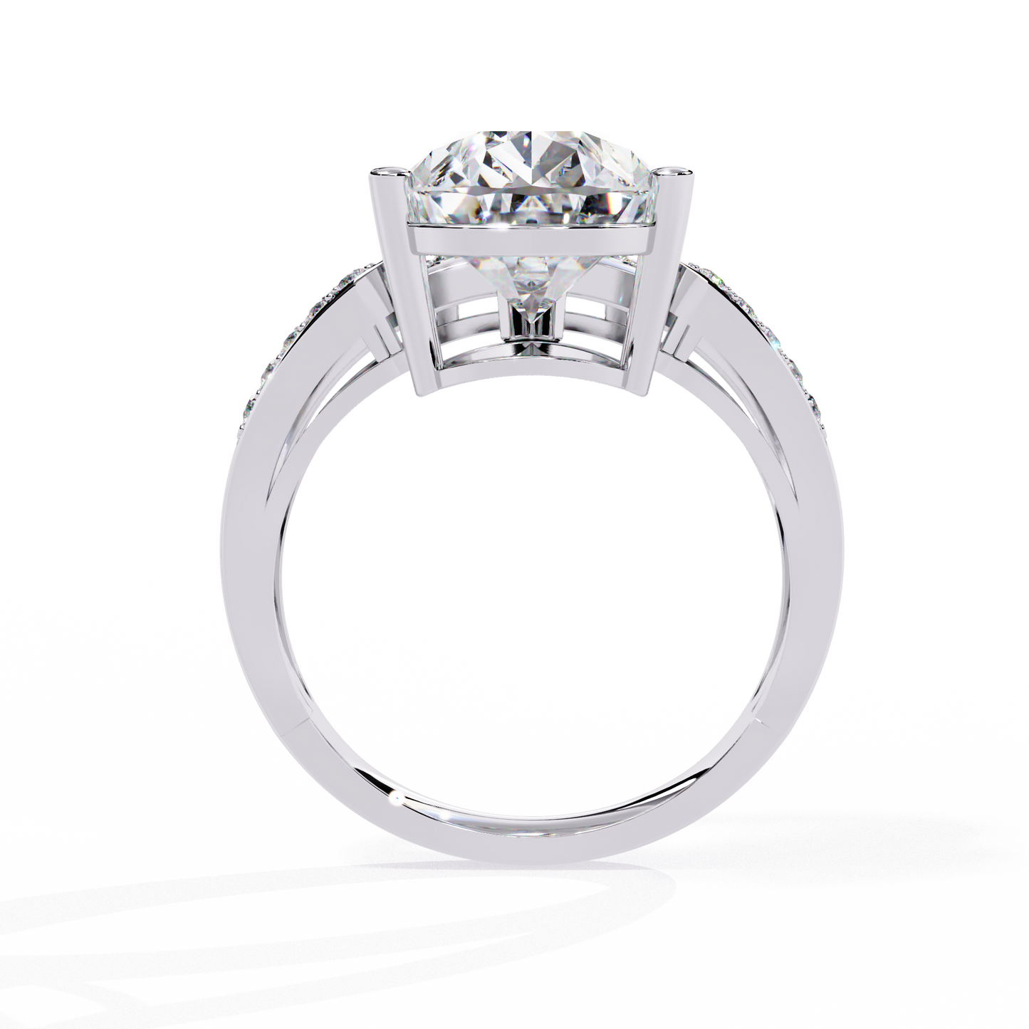 celestial droplet lab grown diamond ring