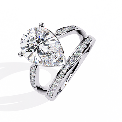 Celestial Droplet Lab Grown Diamond Ring